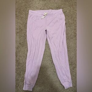 J. Crew Lavender Track Pants Waffleweave xl
